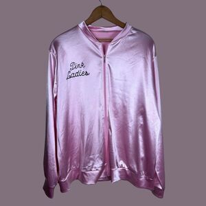 GREASE PINK LADIES SATIN JACKET COSTUME 